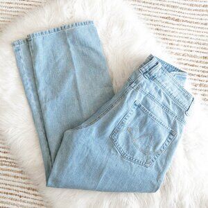 New York & Company Cropped Straight Leg Jeans Size 12 Light Wash Denim